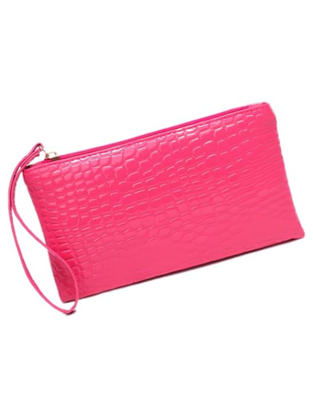 Vegan Leather Wristlet Clutch Evening Bag for Prom Party